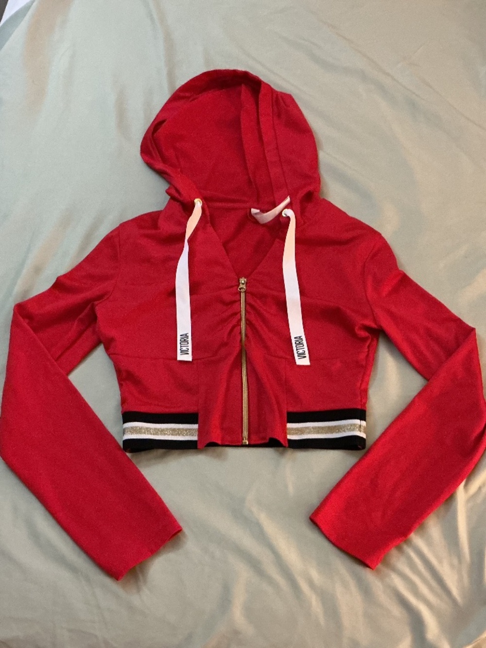 Victoria’s Secret sport cropped hooded jacket